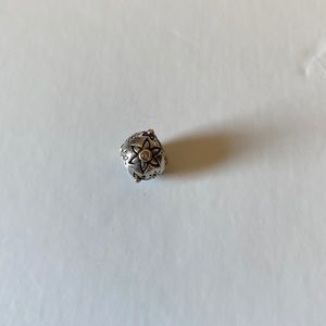 Pandora Gold and Silver Flower Charm
